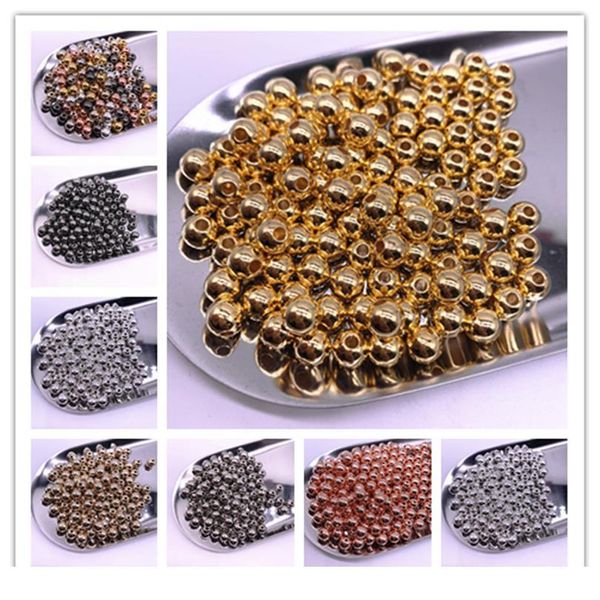 

new 300-30pcs 3/4/5/6/8/10mm round ccb beads loose spacer beads for jewelry making diy handicrafts necklace qylccd