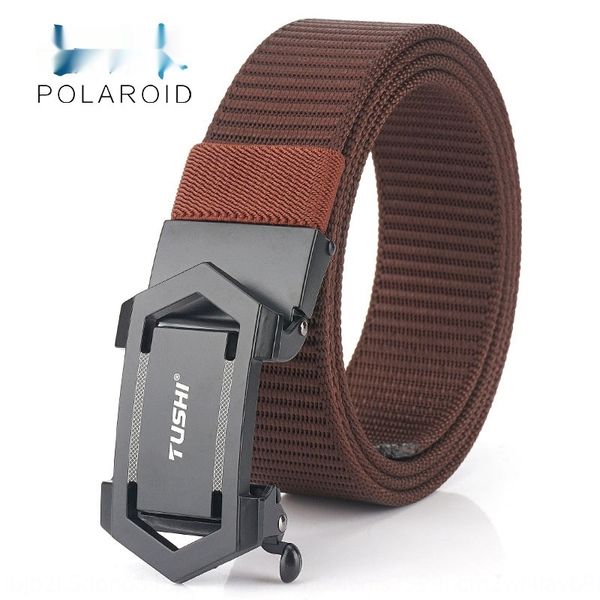 

2020 new new customizationthickened customization thickened nylon belt student korean version of versatile automaticbelt can be customized o, Black;brown