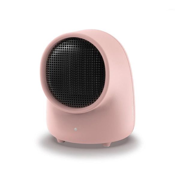 

round mini cute heater with fire-retardant shell sothing ceramic heating silent low consumption heater1