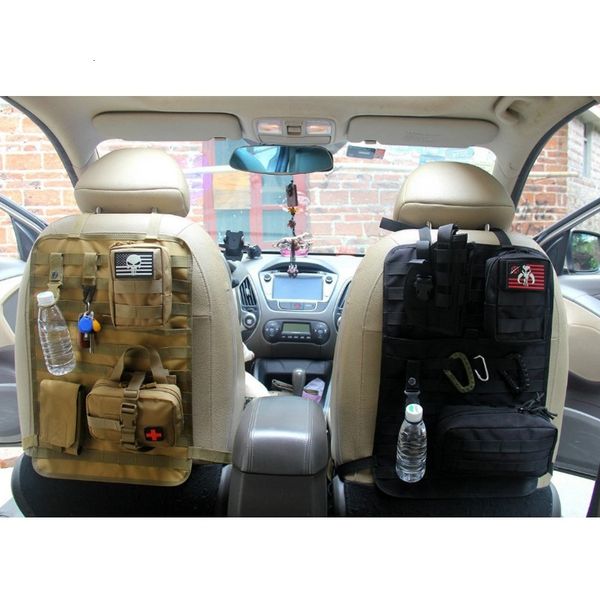 

black friday universal backseat tactical molle outdoor travel nylon car organizer seat back storage protector