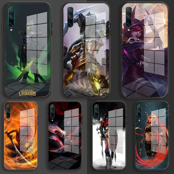 

soft glass case for huawei honor 30 20 10 lite pro 10i 20i 9a 8a 8x cover high noon yasuo art