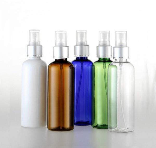 

100ml spray bottle anodized aluminum nozzle transparent blue green white plastic perfume empty packi wmtkxz rimmer