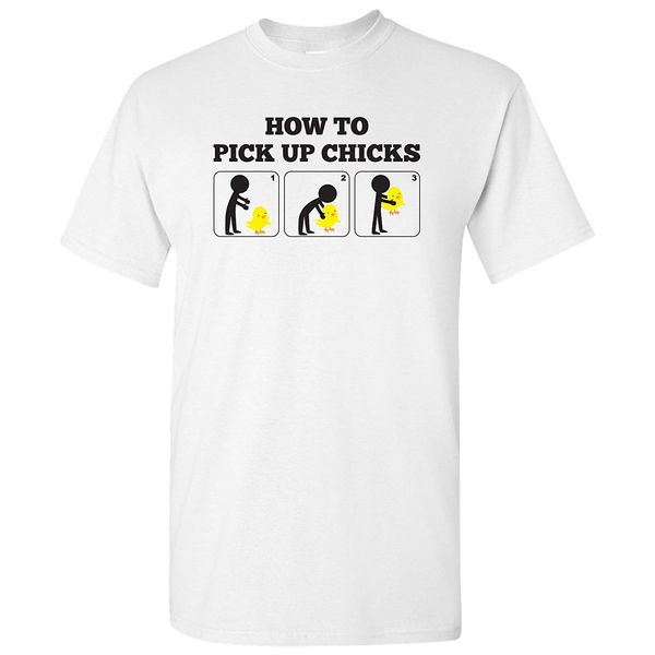 

new cool tee shirt how to pick up chicks - funny, sarcastic, basic t shirt fashion t-shirt sport hooded sweatshirt hoodie