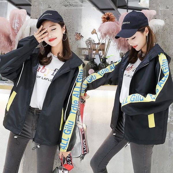 

casual loose trench coat for women british full sleeve european windbreakers wide-waisted thin fall overcoat1, Tan;black