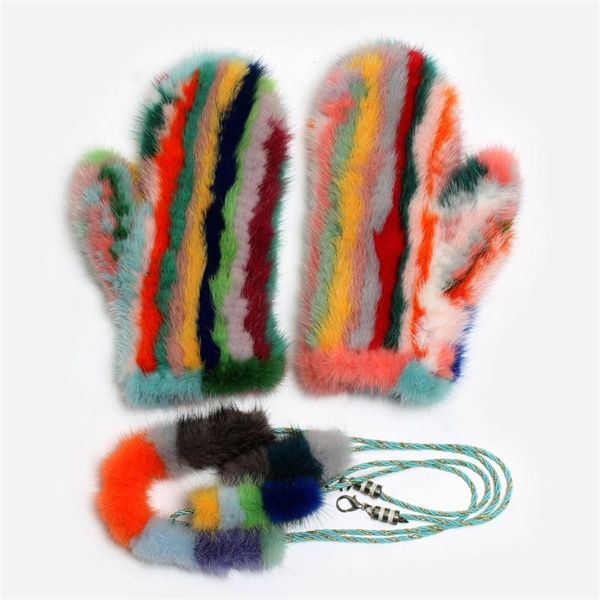 

fashion luxury genuien winter lady warm soft real gloves good quality elastic natural mittens