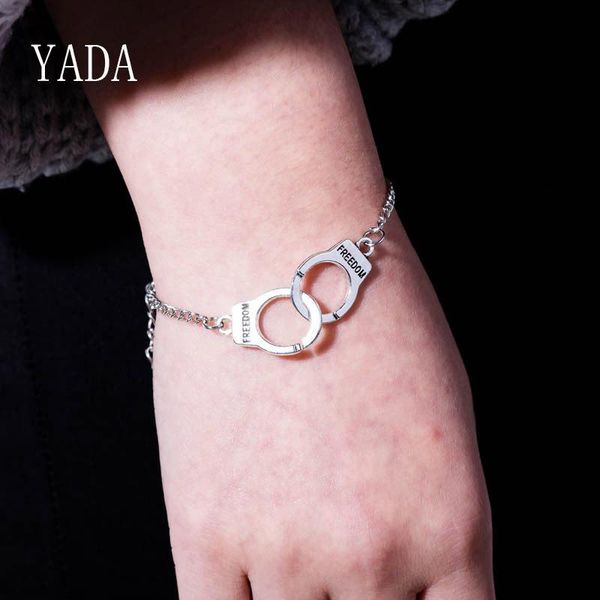 

яда luxurl марка наручники punk bracelbrbangles для женщин цвета серебра браслеты шарма friendship кристалл браслет bt200094 qyltpe, Golden;silver