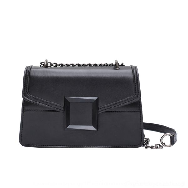 

t8684 satchel satchelcolor spring and summer 2020 new korean bag girl messenger squarefashion versatile single shoulder matching bag chain s