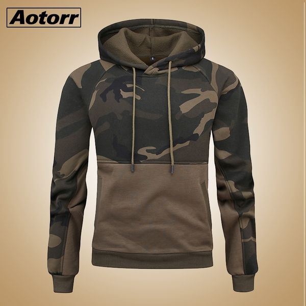 

camouflage hoodies men new fashion sweatshirt male camo hoody hip spring autumn military hoodie mens clothing us/eur size 201113, Black