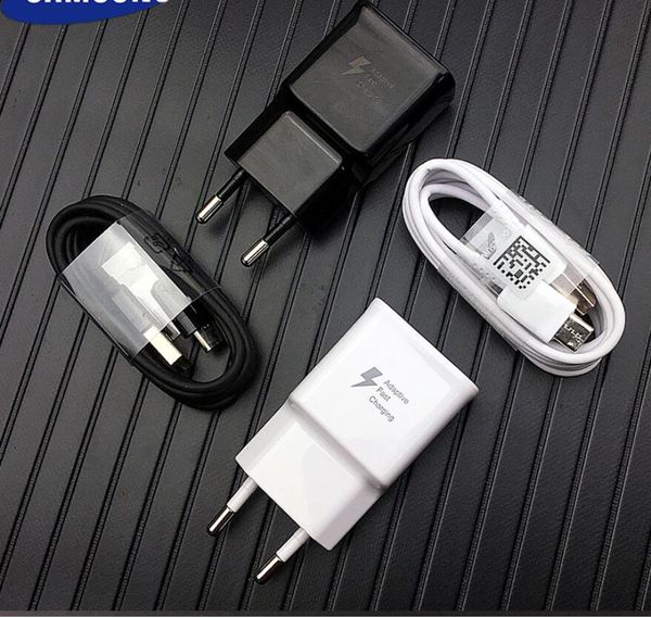 

fast charger 9v1.67a eu/us quick charge adapter 2a type c data cable for galaxy s10 s9 s8 plus note 8 9 10 plus
