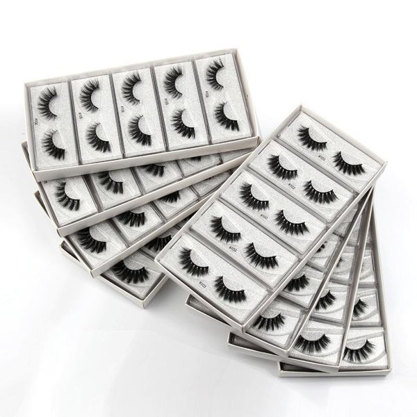 

новый 10/20/30/40/50/100 оптовая ресницы макияж поддельный 3d норка ресницы в bulk natural mink ложные ресницы cilio accept diy логотип sqcd