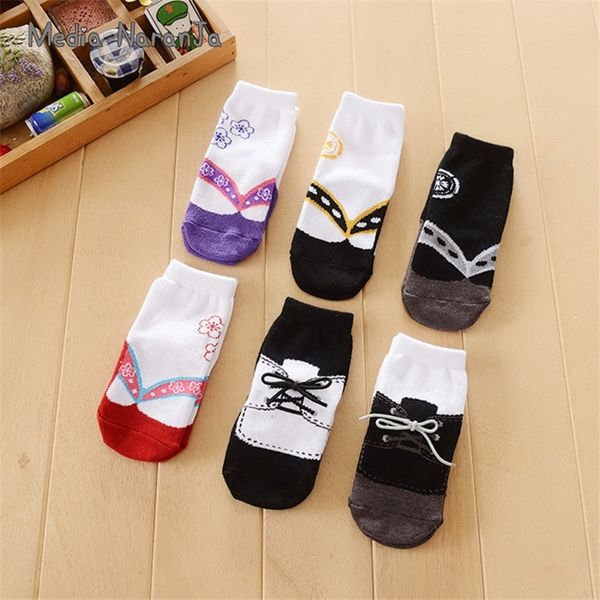 

japanese kimono socks baby socks anti-slip socks spring and autumn winter fake shoes socks-two pairs/bag y201009, Pink;yellow
