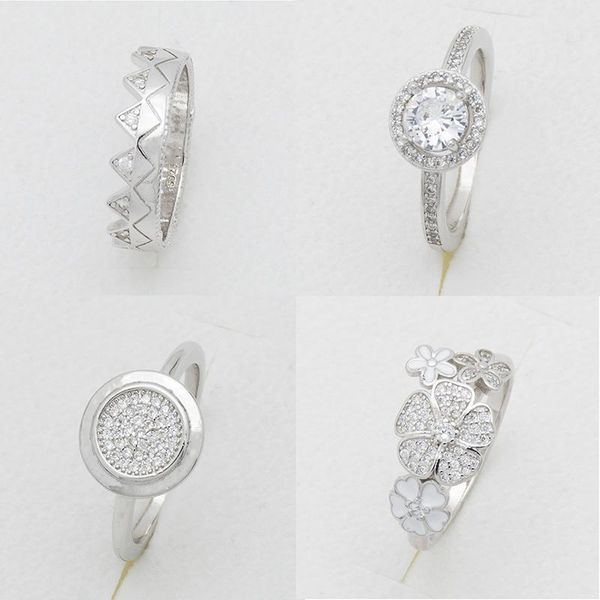 

покрытый серебр с 3a cirzon палевые кольца для женщин рождественские подарочные украшения, Slivery;golden