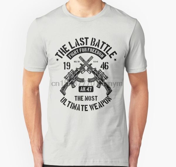 

men tshirt the last battle the most ultimate weapon ak 47 t shirt printed t-shirt tees sport hooded sweatshirt hoodie