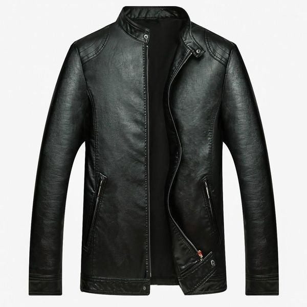 

autumn spring men leather jacket genuine real sheep goat skin brand black male bomber motorcycle biker man's coat 10xl 8xl 6xl1