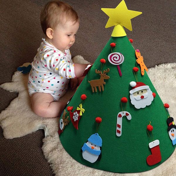 

decoration gift handmade diy creative felt room children's home christmas tree window layout