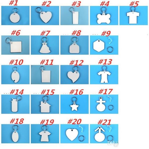 

blank keychains for sublimation mdf heart round love key chain keyring thermal transfer printing diy blank material party favor