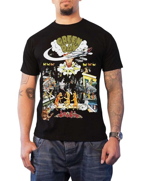 

green day t shirt 1994 tour dookie vintage mens black sport hooded sweatshirt hoodie