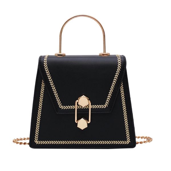 

new fashion metal handle handbags women crossbody bags 2020 high qualty clutch female purses ladies shoulder messenger bag c1223