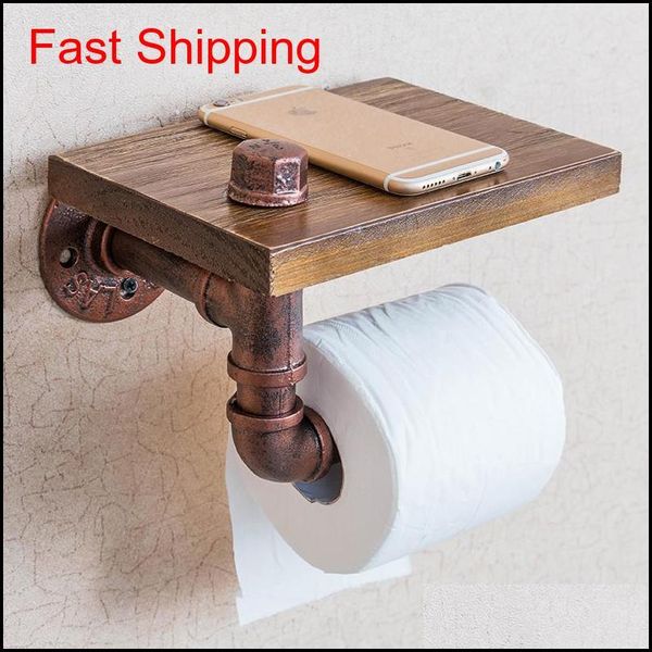 

vintage wood paper holders bathroom shelves industrial retro iron toilet paper holder bathroom l roll tissue qylzqp sports2010
