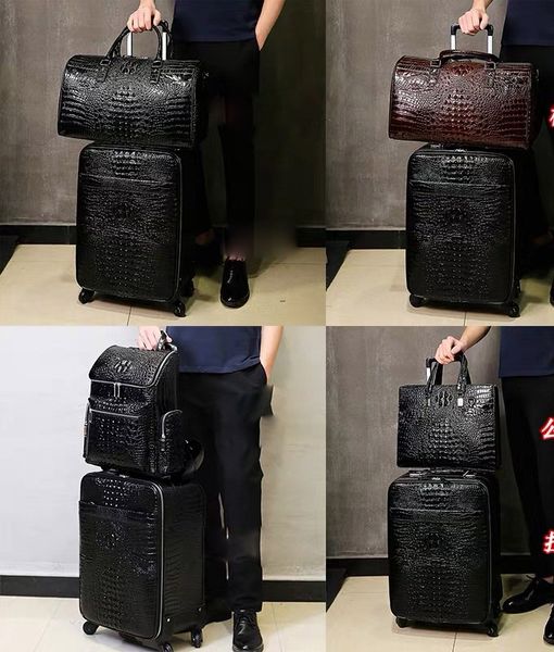 3Suitcase Carry 2travel Leather Rolling Bagagem Bagagem Viagem Bagagem de Mão2020Shipping Off Black Brwon 1 1S Mens Basquetebol Sapatos Thre