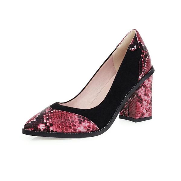 

dress shoes 2021 classic high heels bride party women square toe mid work pumps comfortable ladies big size 43, Black