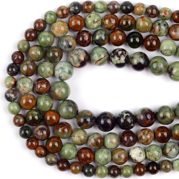 

wholesale natural green opal stone beads round loose spacer beads for jewelry making 6/8/10/12mm diy bracelet necklace