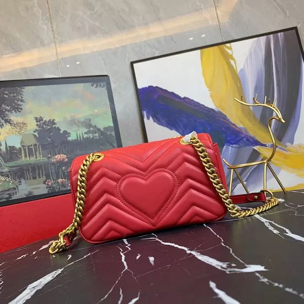 

wf original luxury women's leather classic mamont bag mini single shoulder diagonal cross phone bags designer leisure metal chain postm