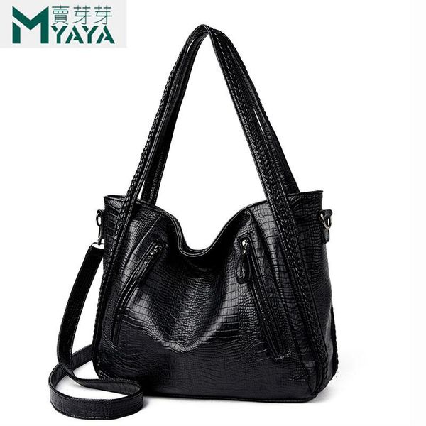 

maiyaya 2020 new soft leather large capacity pocket handbag women's pu tote bag female shoulder bags bolsas feminina sac a main