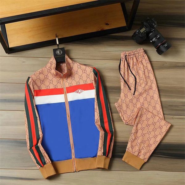 

мода осень и зима mens tracksuit комплекты с коротким рукавом печати костюмы 2pcs mens casual wear мужчина дизайнеров одежды 2020 одежда set, Gray