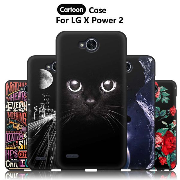 

1dwjurchen lg x power 2 cartoon silicone sheath, 5.5 "soft back cover