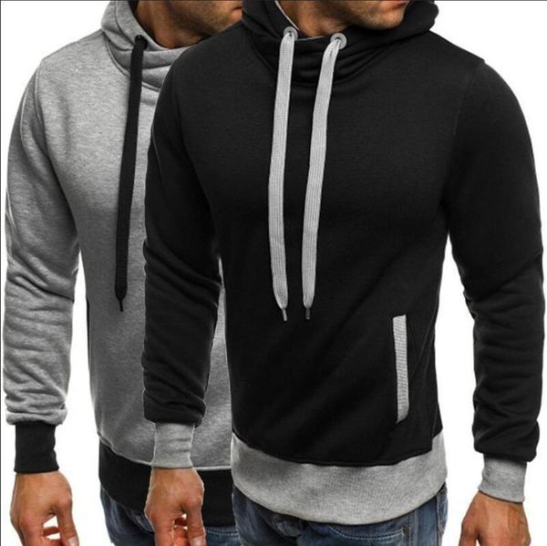 

fashion european 2020 hooded suspender new men's sweatshirt sweater d513, Gray