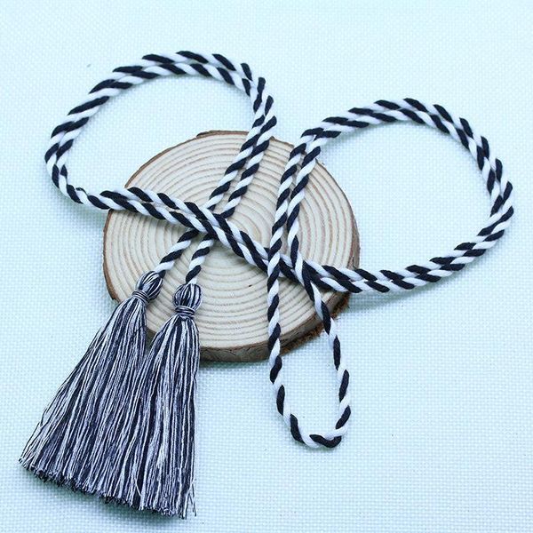 

3 15pcs 134cm polyester cotton long rope double end tassel fringe diy craft garment sewing accessories decor curtain fringe trim h wmtnsp
