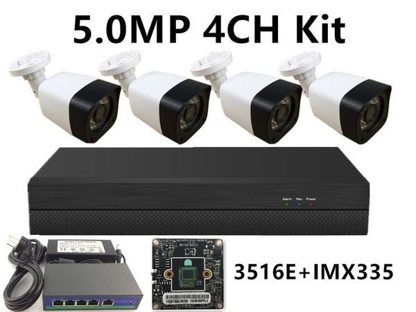 

4ch ip surveillance kit 5.0mp 4.0mp 3.0mp 2.0mp ip camera irc nightvision 48v poe switch nvr cms xmeye p2p cloud plastic