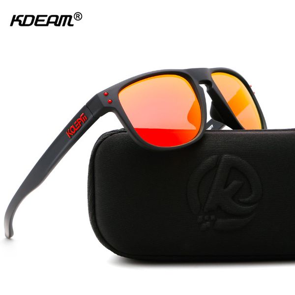 

kdeam high definition tr90 sunglasses polarized sport sun glasses men polaroid lens athletes choice with case kd9377, White;black