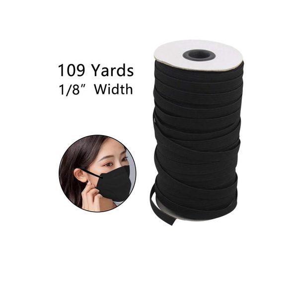 

109 yards length diy braided elastic band cord knit band sewing widely used for masks qyljol wphome