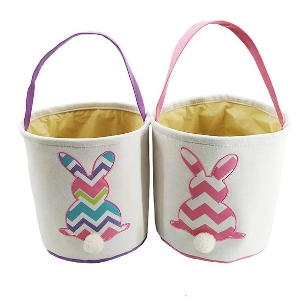 

bags easter baskets diy barrels burlap storage bunny embroidered wavy print handbags rabbit tail basket tote 4 colors sour