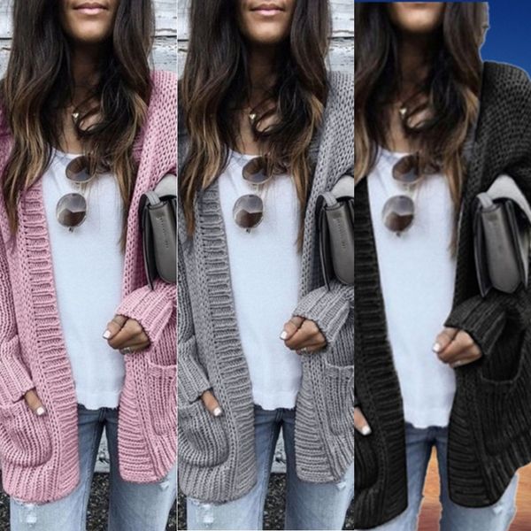 

0loag long-sleeved cardigan long sleeve women's 2020 2020 women's long-sleeved long oaxco cardigan sleeve, White;black