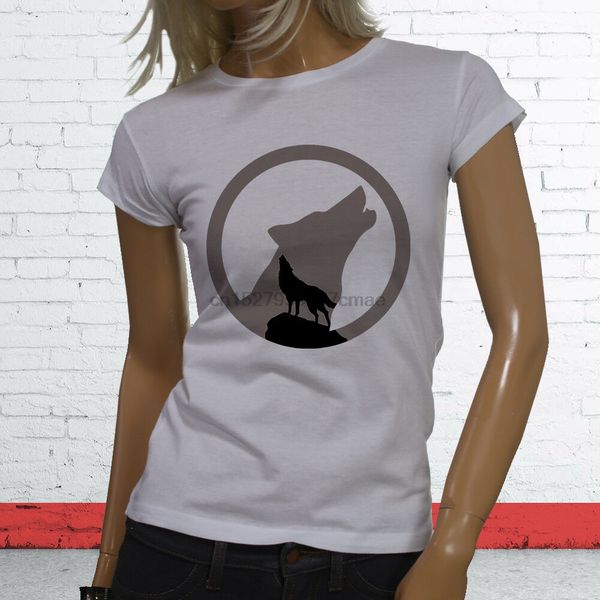 

animal zoo twilight wild puppy coyote arctic full moon wolf womens white t-shirt sport hooded sweatshirt hoodie