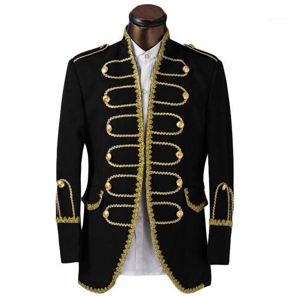 

classic black double-breasted groomsmen mandarin lapel groom tuxedos men suits wedding prom man blazer (jacket+pants+tie)1, White;black