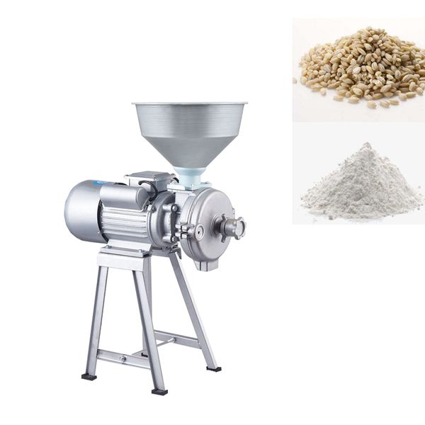 Macchina per burro di arachidi Raffinatore a umido secco Tritacarne per chicchi di grano commerciale per tofu, tahini, salsa di peperoncino, farina di mais, ecc. 220V 2.2kw