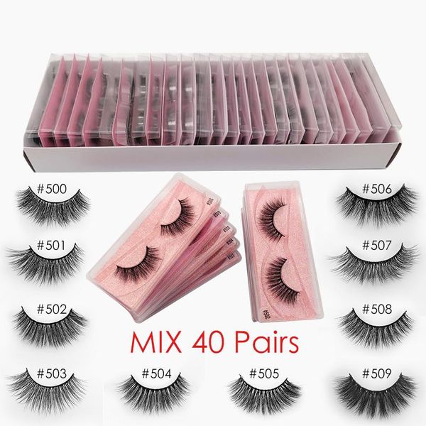 

eyelashes wholesale 20/30/40/50/100 pairs mink eyelashes makeup lashes dramatic 3d mink lashes in bulk natural false eyelashes wmtnok