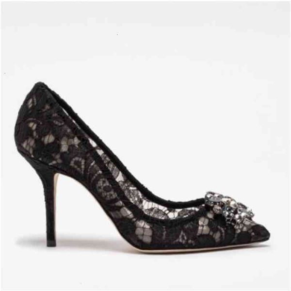 

elegant dress shoes lace high heels rose red white bridal wedding pumps crystal embellished formal y1zm, Black