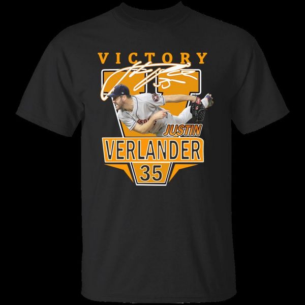 

houston's justin verlander victory t shirt black navy short sleeve s 3xl summer style casual wear tee shirt sport hooded sweatshirt hoo