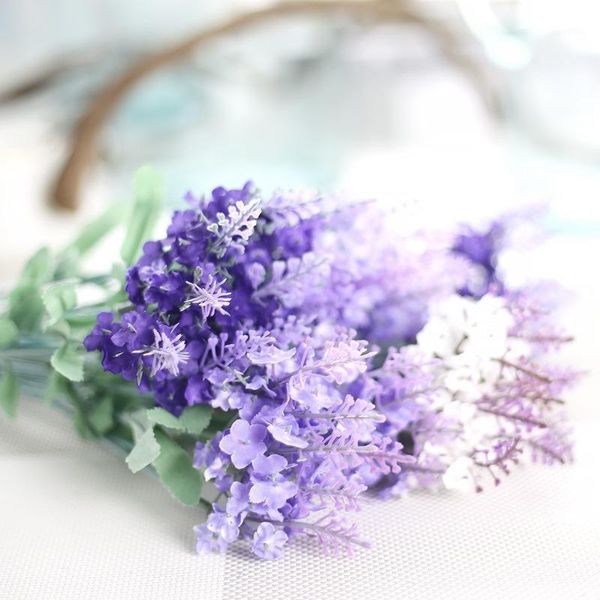 

1pc romantic provence decoration artificial flowers lavender silk flowers home wedding decoration artificial plants1