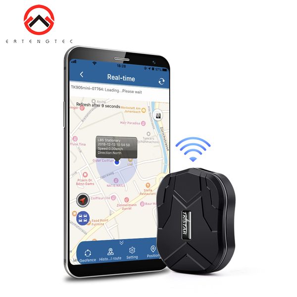 

tkstar car gps tracker gps locator mini tk905 magnet vehicle tracker 1500mah waterproof geo-fence voice monitor app