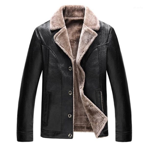

men's leather jackets fleece pu coats casual motorcycle leather jacket men faux jacket overcoat jaqueta de couro masculina1, Black