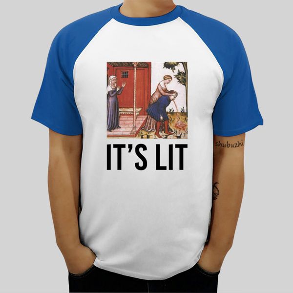 

спорт это lit - смешные старая живопись meme drunk party mens t-shirt лето мода футболка унисекс хлопка тенниска