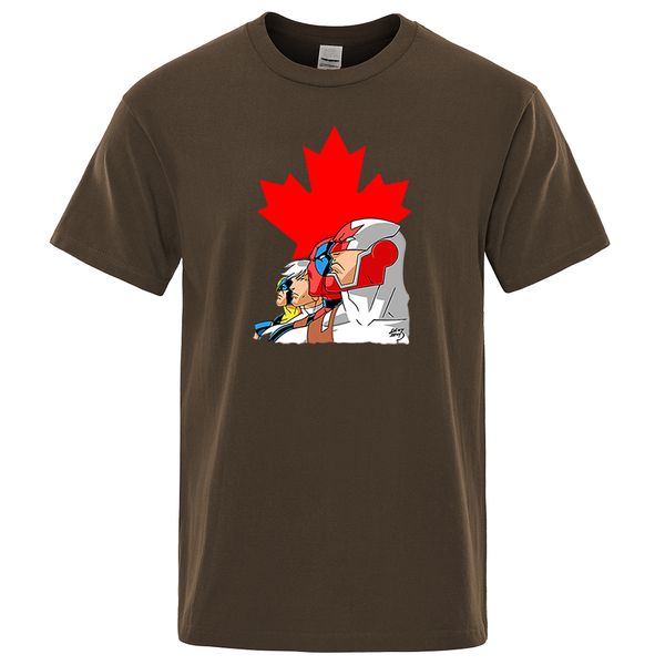 

maple leaf superhero x cartoon wolverine 2020 summer casual hip hop cartoon streetwear sport hooded sweatshirt hoodie men t shirt