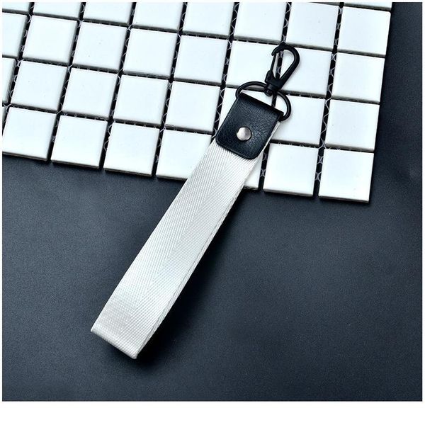 

8 colors short lanyard for keys id card mobile phone usb stick polyester fashion universal phone strap rope wear-r qylpey