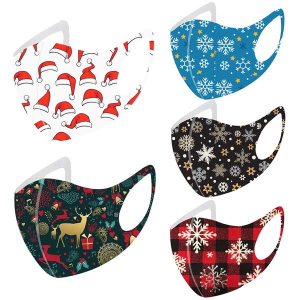 

new christmas mask mascarilla mascarar for skin 5pcs care mouth cover protection face shields earloop masks masque mondkapjes